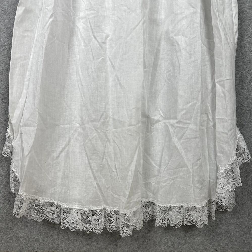 VTG Christian Dior White Lace Nightgown & Robe M 2 Piece Set Bride Romantic NEW - Picture 12 of 16